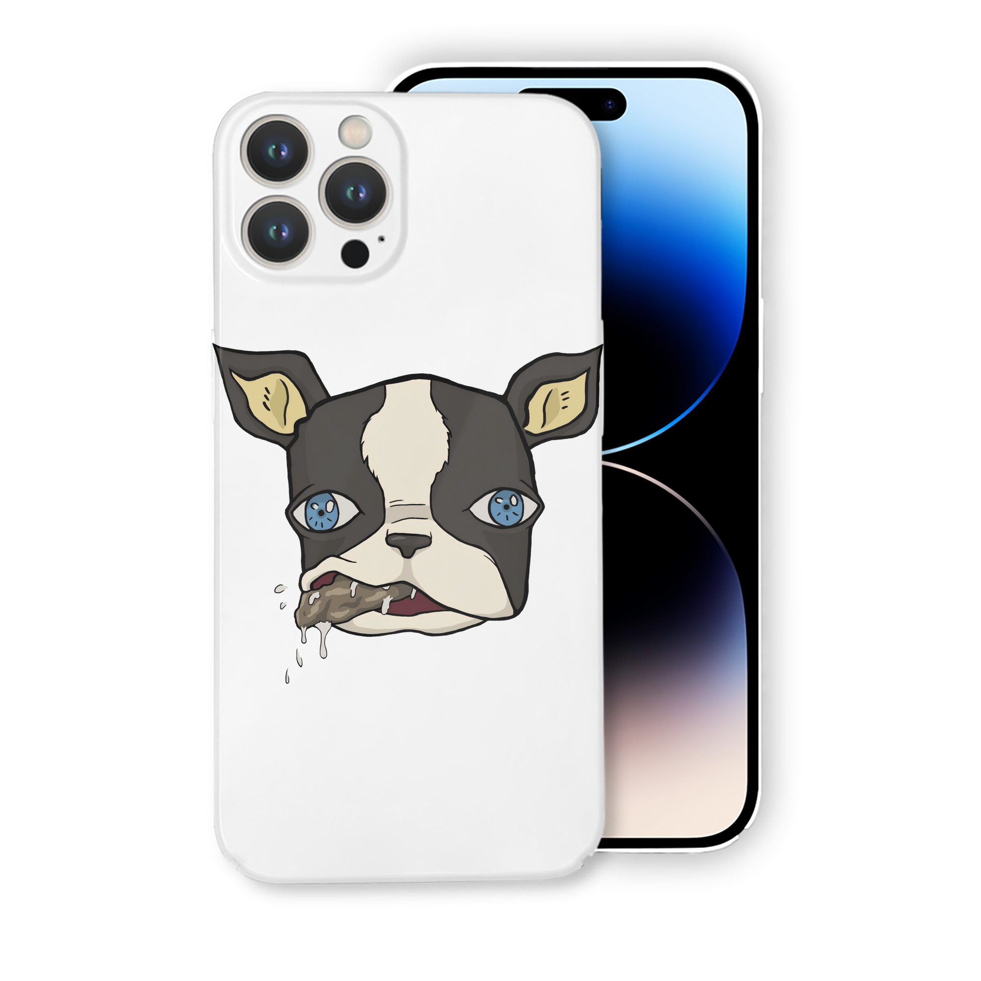 （画像用） ジョジョの奇妙な冒険 イギー JoJo's Bizarre Adventure Iggy 【iPhone 14シリーズ対応】ハードケース